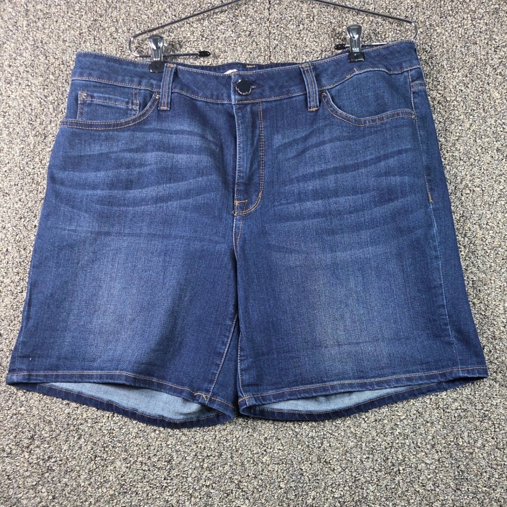 Seven7 Weekend Short Women 16 Blue Denim Dark Wash Stretch Casual